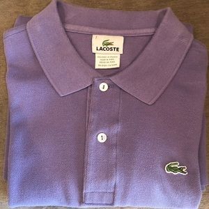 Lacoste short sleeve polo shirt XL purple